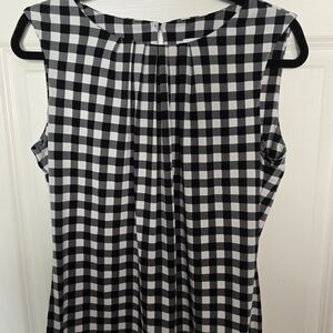 Calvin Klein Monochrome Checkered Top